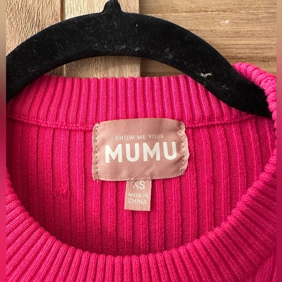 SHOW ME YOUR MUMU Fran Mini Dress in Hot Pink XS - Picture 5 of 5